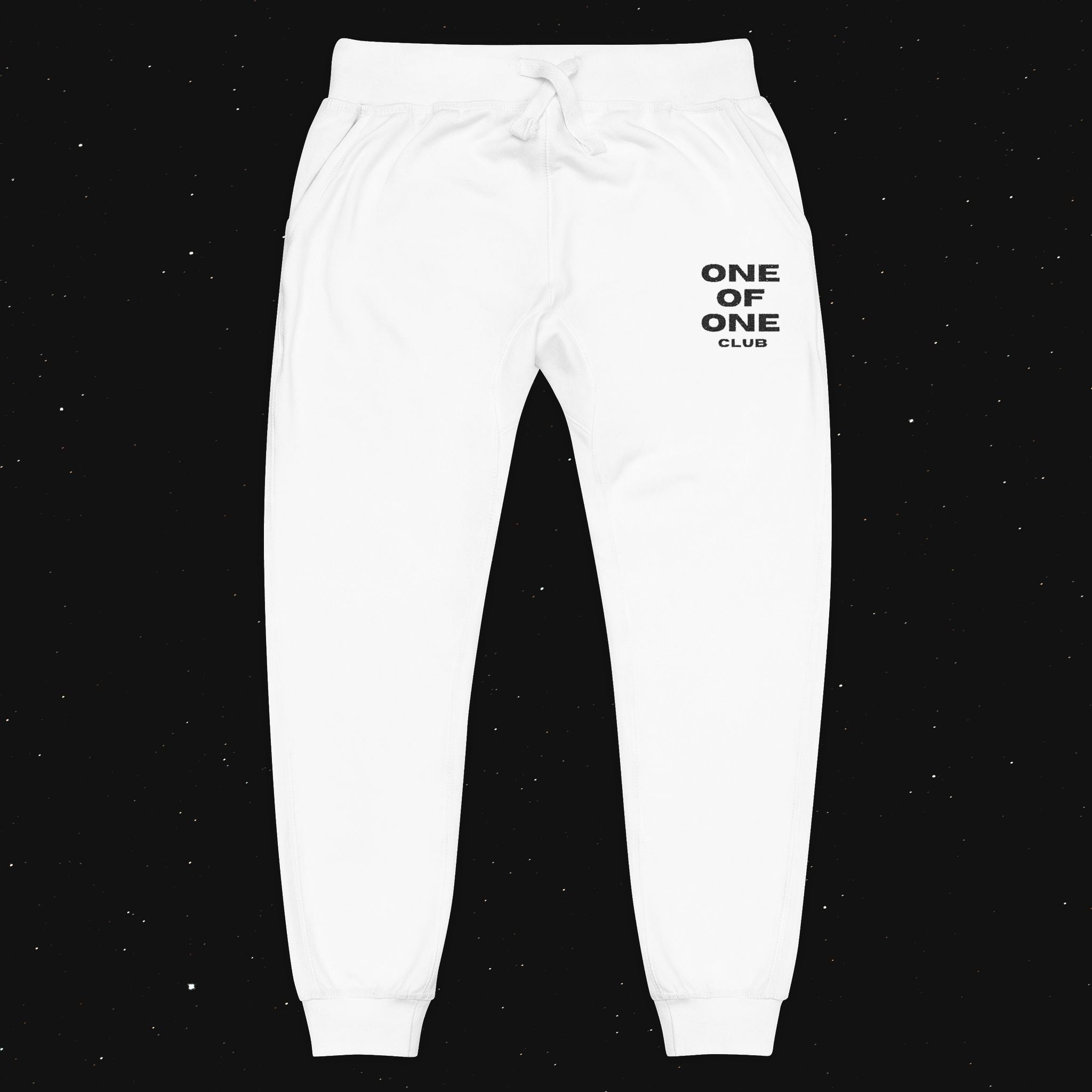 White "Legacy" Joggers