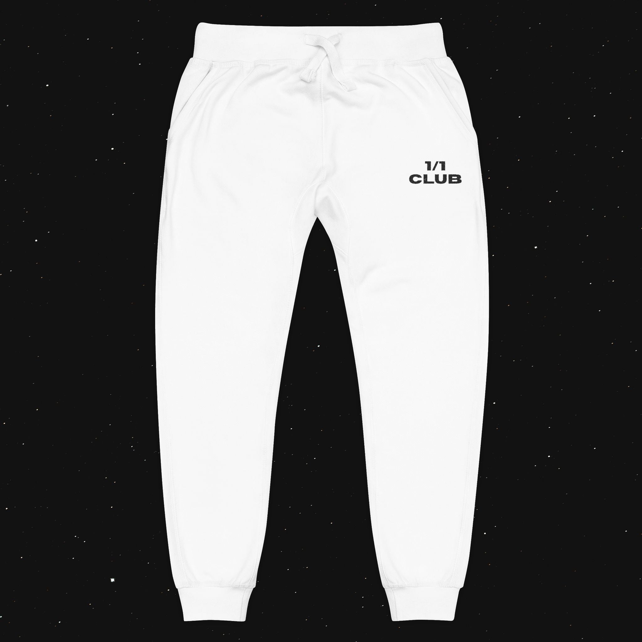 White "Signature" Joggers